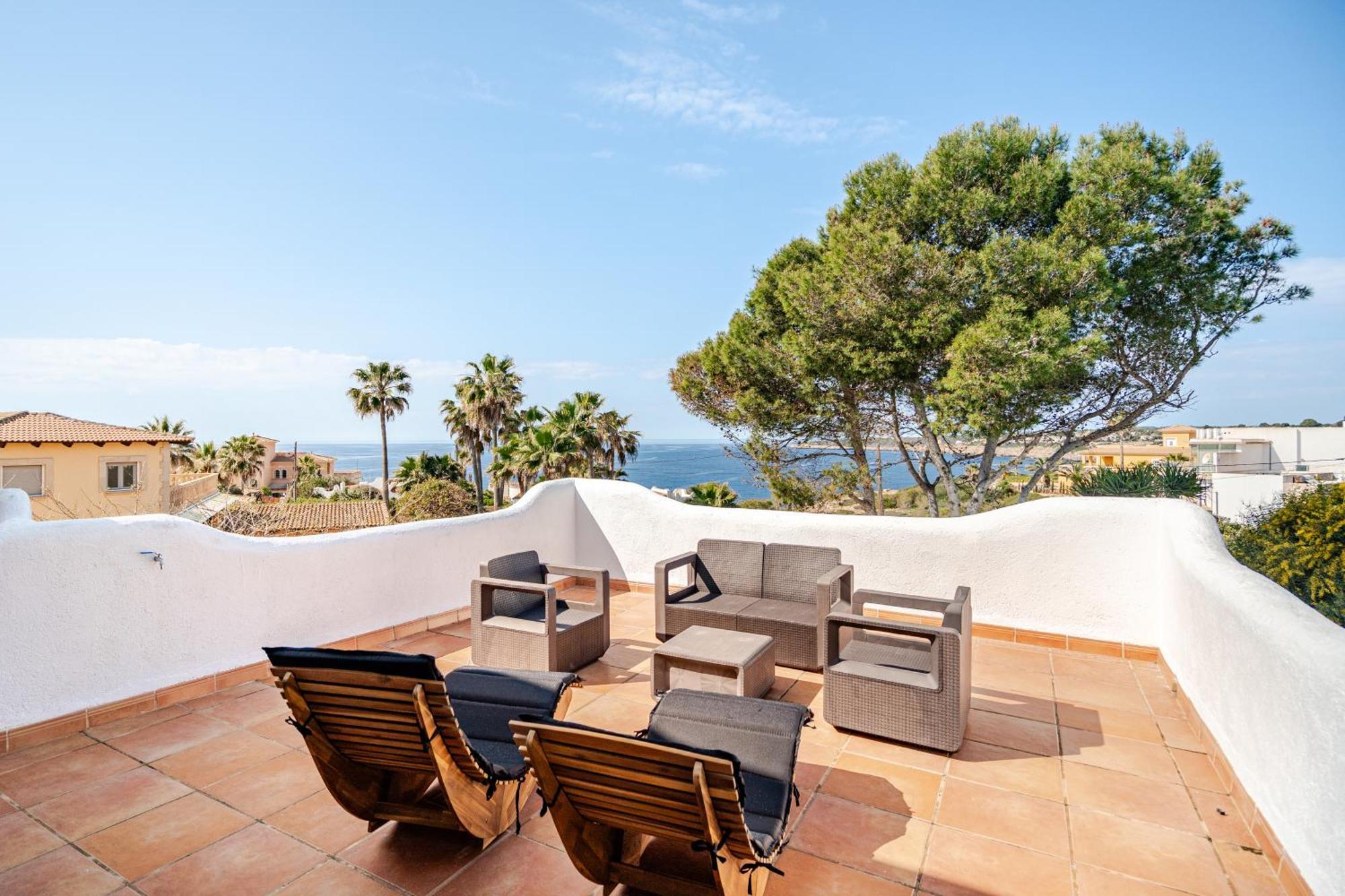 Gigantische Villa Mit Meerblick, Panoramablick & Pool-Oase Cala Pi  Kültér fotó