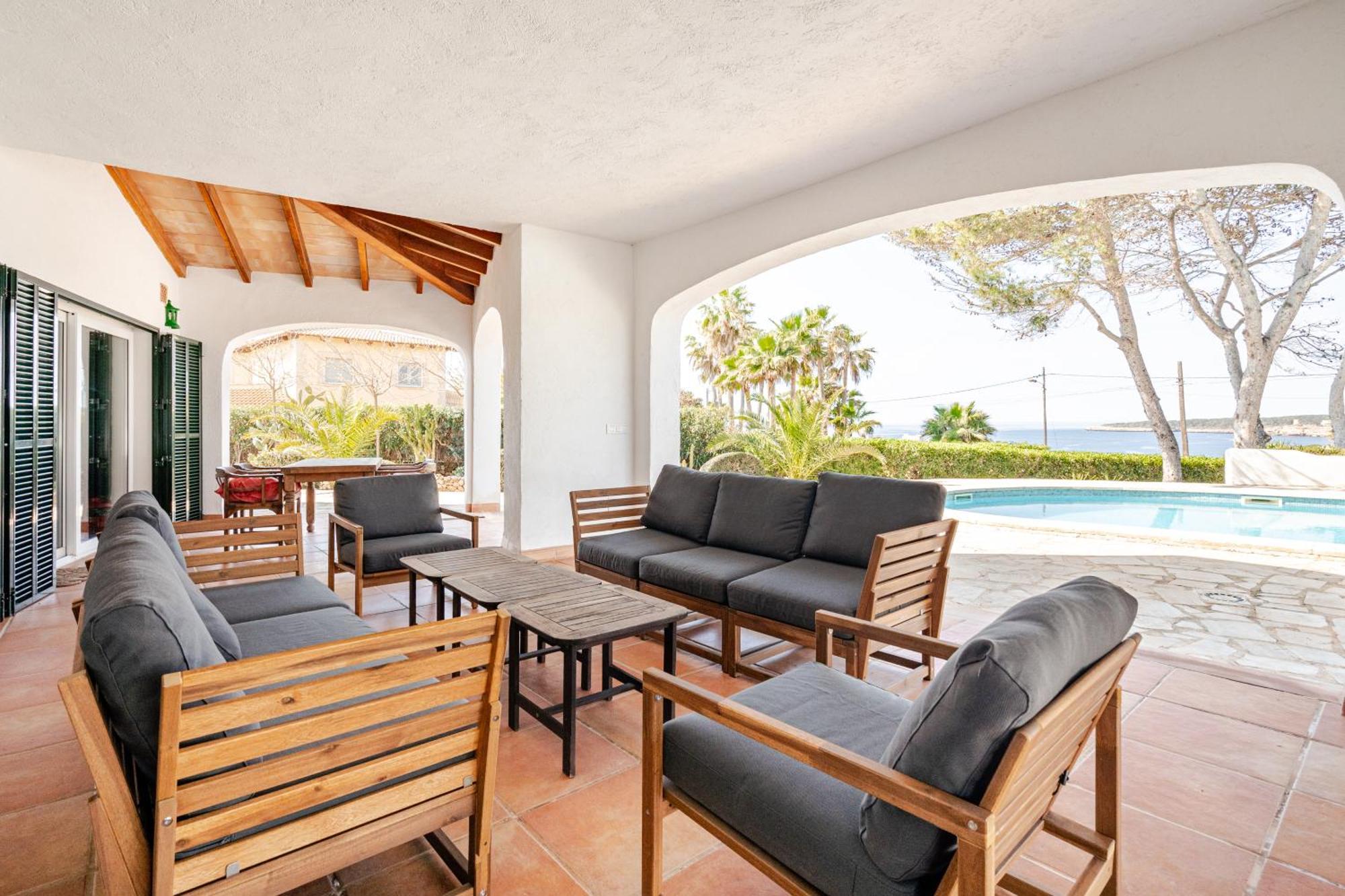 Gigantische Villa Mit Meerblick, Panoramablick & Pool-Oase Cala Pi  Kültér fotó