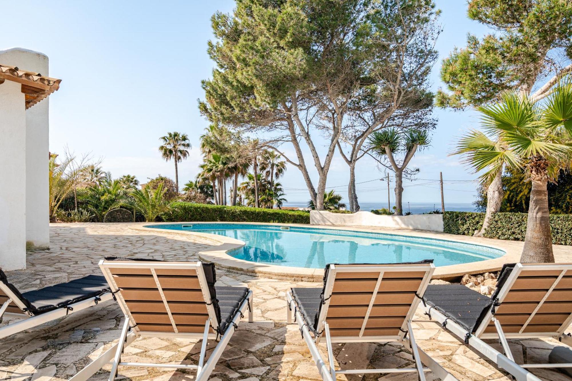 Gigantische Villa Mit Meerblick, Panoramablick & Pool-Oase Cala Pi  Kültér fotó