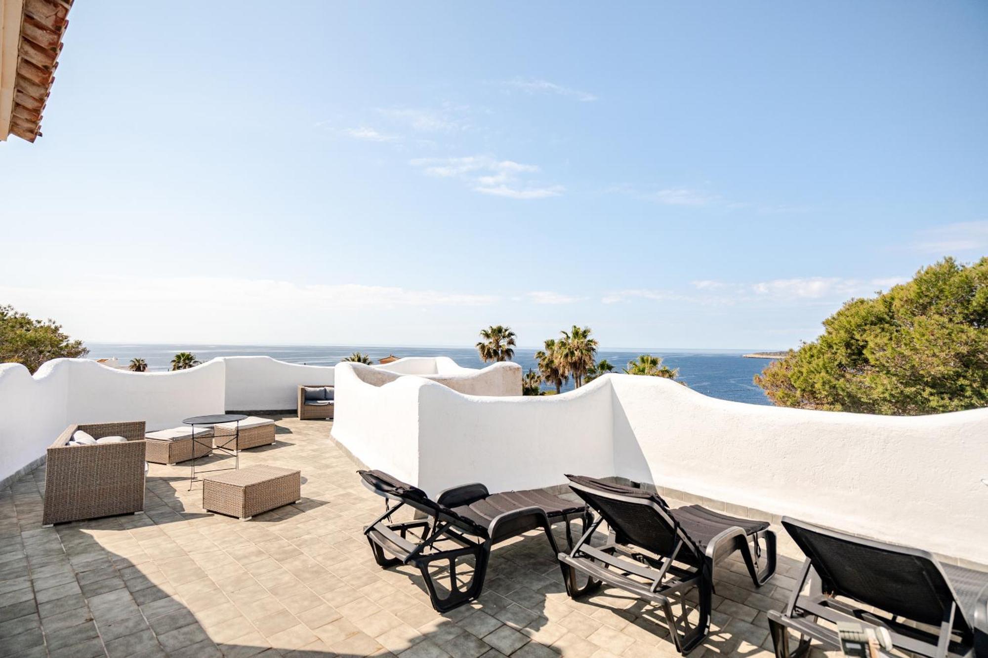 Gigantische Villa Mit Meerblick, Panoramablick & Pool-Oase Cala Pi  Kültér fotó